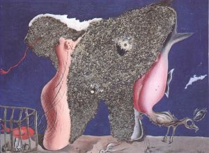 萨尔瓦多·达利的当代艺术作品《共生女人动物》