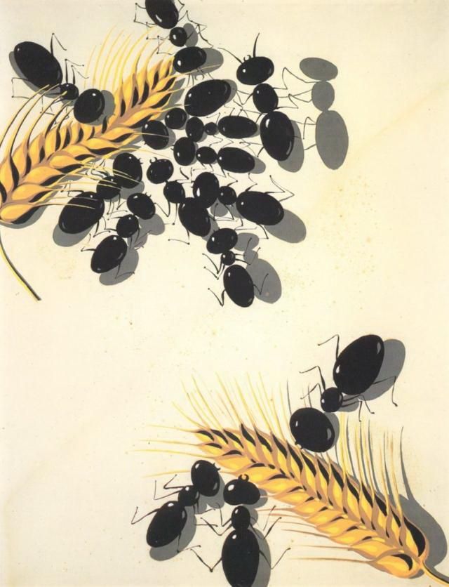 萨尔瓦多·达利 当代油画作品 -  《蚂蚁》