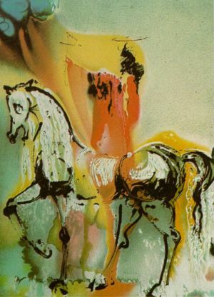 萨尔瓦多·达利的当代艺术作品《基督教骑士达利的马》
