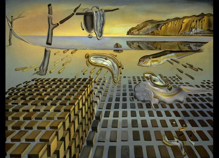 萨尔瓦多·达利 当代油画作品 -  《记忆持久性的瓦解2》