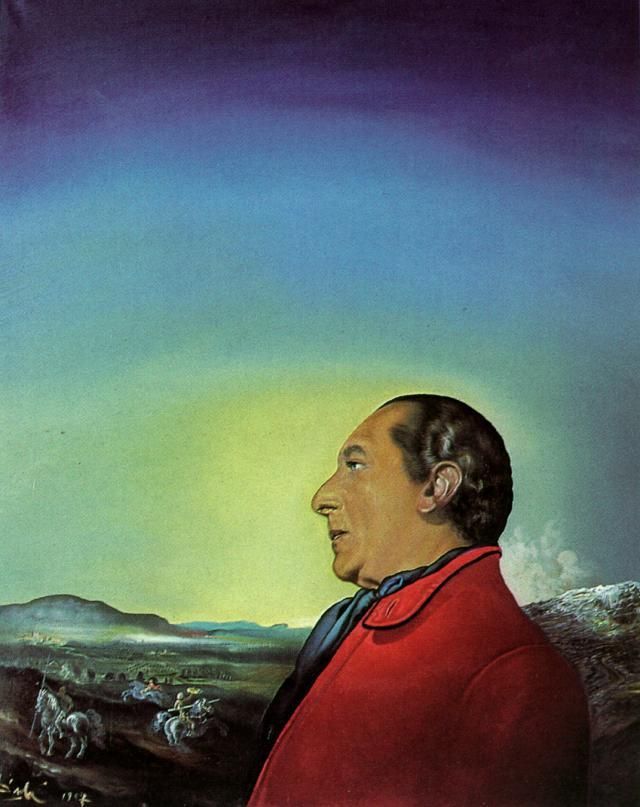 萨尔瓦多·达利 当代油画作品 -  《乌尔比诺公爵西奥·罗西·迪·蒙特莱拉伯爵的肖像》