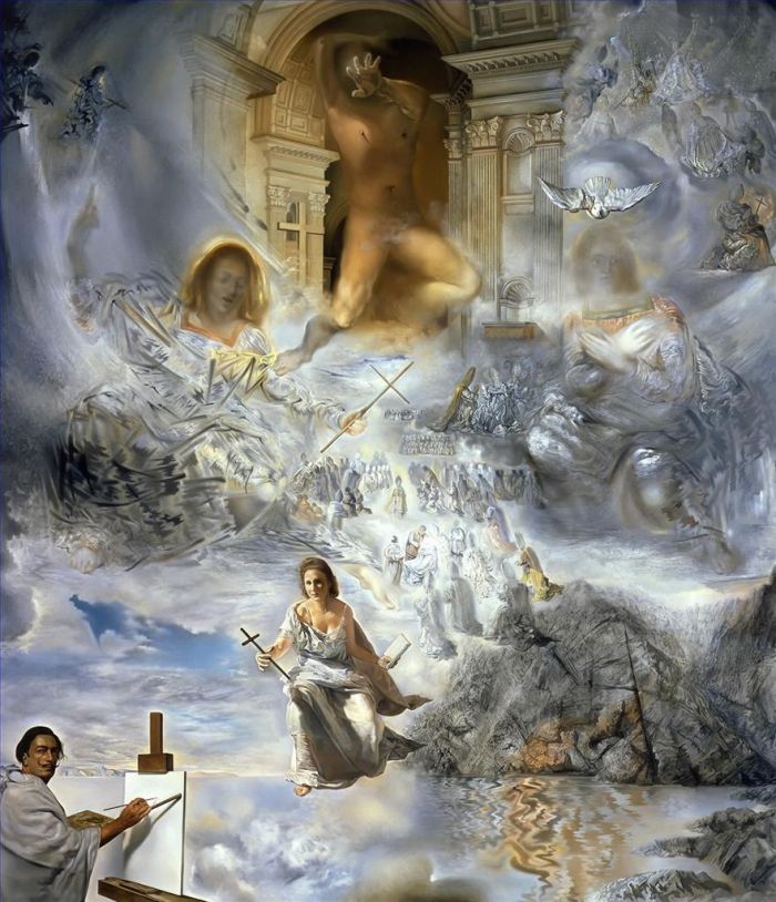 萨尔瓦多·达利 当代油画作品 -  《普世大公会议》