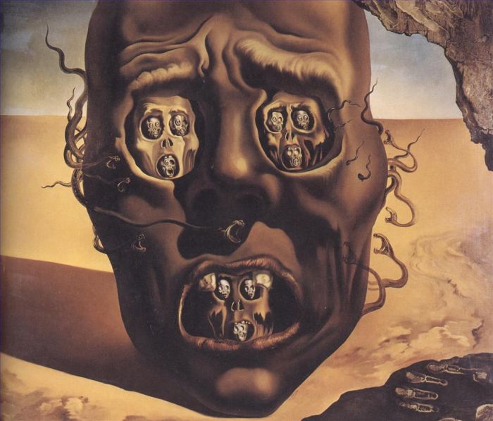 萨尔瓦多·达利 当代油画作品 -  《战争的面貌》