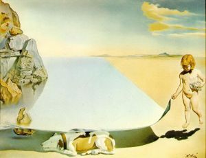 萨尔瓦多·达利的当代艺术作品《半神之地》