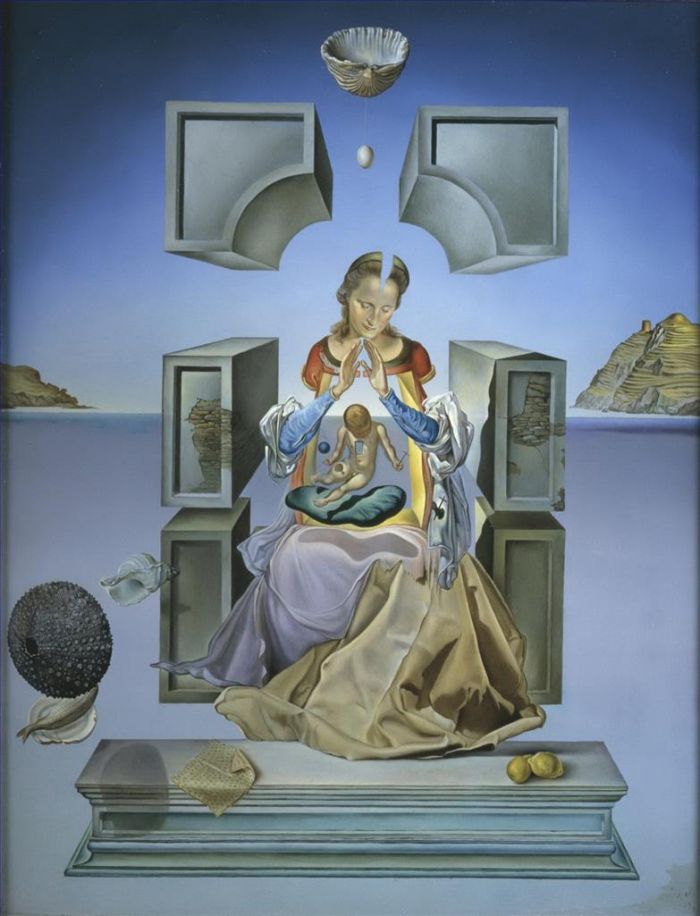 萨尔瓦多·达利 当代油画作品 -  《利加特港的圣母像》