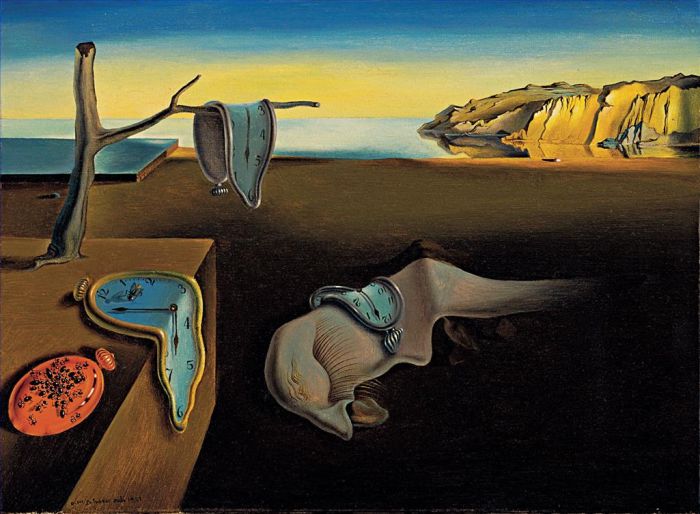 萨尔瓦多·达利 当代油画作品 -  《记忆的永恒-记忆的坚持》