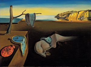 萨尔瓦多·达利的当代艺术作品《记忆的永恒-记忆的坚持》