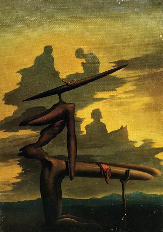 萨尔瓦多·达利 当代油画作品 -  《三钟经的幽灵》