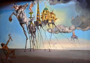 萨尔瓦多·达利的当代艺术作品《圣安东尼的诱惑》