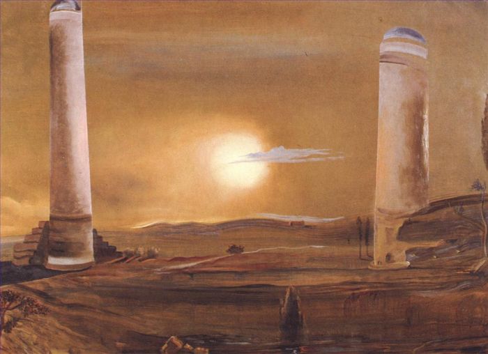 萨尔瓦多·达利 当代油画作品 -  《塔楼》
