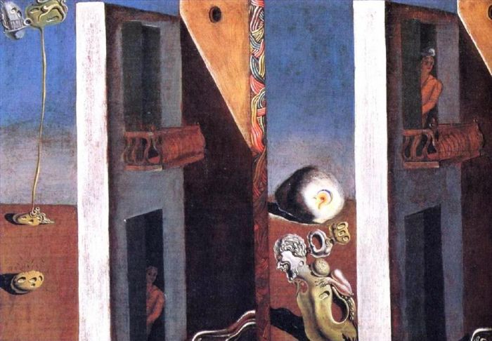 萨尔瓦多·达利 当代油画作品 -  《两个阳台》