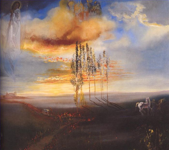 萨尔瓦多·达利 当代油画作品 -  《通往普博尔的路》