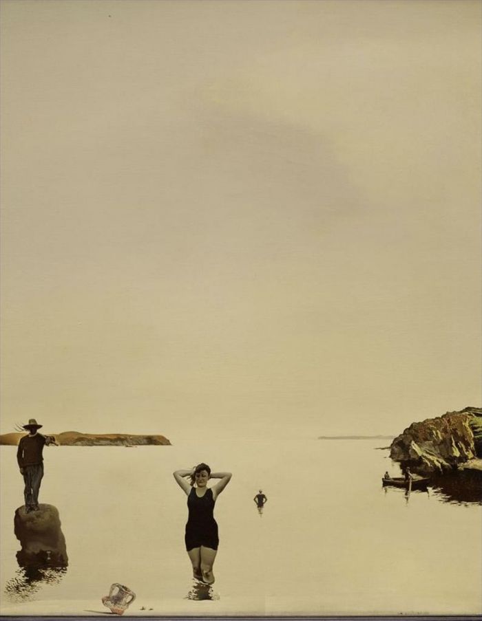 萨尔瓦多·达利 当代油画作品 -  《白色平静》