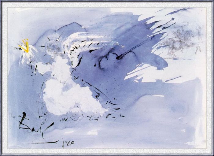 萨尔瓦多·达利 当代各类绘画作品 -  《光之天使》