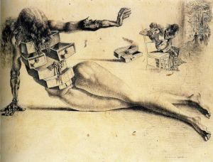 萨尔瓦多·达利的当代艺术作品《抽屉之城》