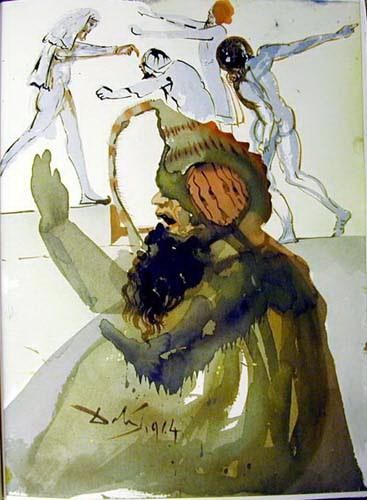 萨尔瓦多·达利 当代各类绘画作品 -  《埃及的约瑟夫兄弟会》