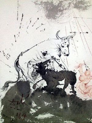 萨尔瓦多·达利的当代艺术作品《狮子座的喜剧演员》