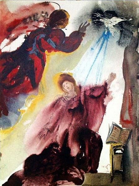 萨尔瓦多·达利 当代各类绘画作品 -  《玛丽亚通告》