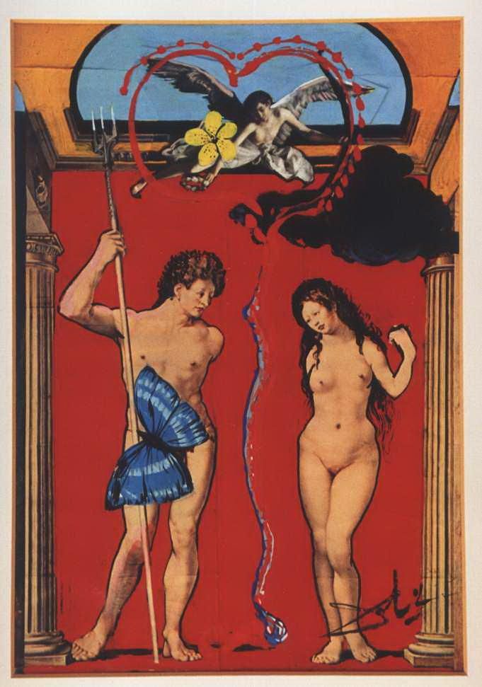 萨尔瓦多·达利 当代各类绘画作品 -  《爱情凯旋》
