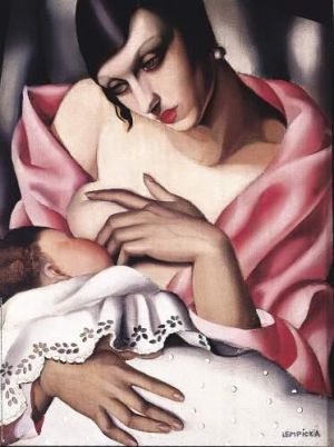 塔玛拉·德·兰陂卡的当代艺术作品《孕妇,1928》