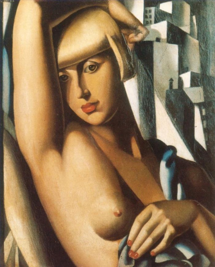 塔玛拉·德·兰陂卡 当代油画作品 -  《苏西·索利多肖像,1933》