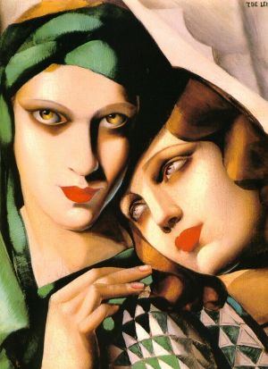 塔玛拉·德·兰陂卡的当代艺术作品《绿头巾,1930》