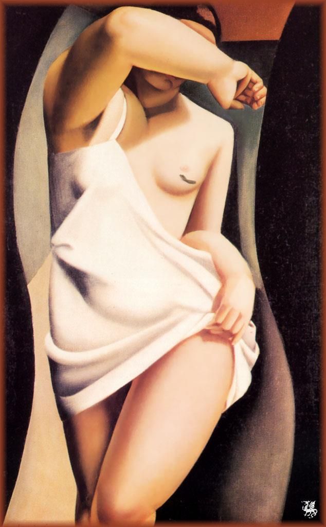 塔玛拉·德·兰陂卡 当代油画作品 -  《型号1925》