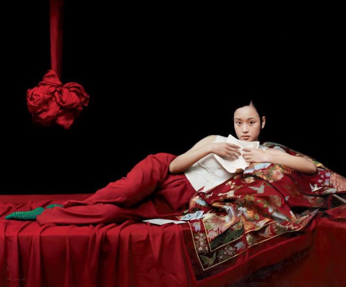 王沂东 当代油画作品 -  《远方来信,2005》