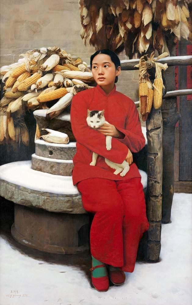 王沂东 当代油画作品 -  《三月雪》