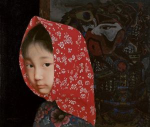 王沂东的当代艺术作品《殷蒙小姑娘》