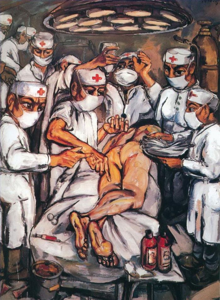 曾梵志 当代油画作品 -  《协和医院》