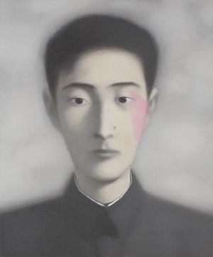 张晓刚的当代艺术作品《血缘,1998》
