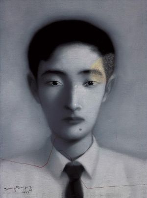 张晓刚的当代艺术作品《血缘系列》
