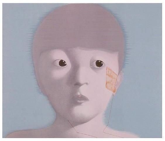 张晓刚 当代油画作品 -  《我的记忆,nr,1,2002》