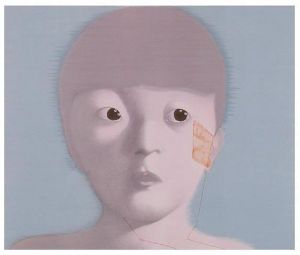 张晓刚的当代艺术作品《我的记忆,nr,1,2002》