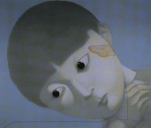 张晓刚的当代艺术作品《我的记忆,nr,2,2002》