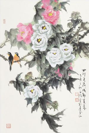 白路的当代艺术作品《中国花鸟画2》