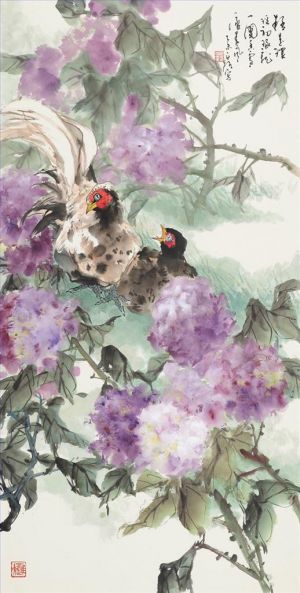 白路的当代艺术作品《中国传统花鸟画》