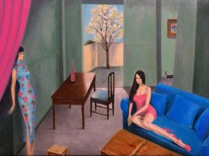 程惠莉的当代艺术作品《静如花4》