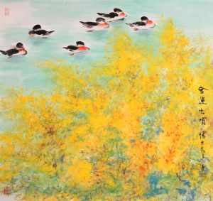 陈志宏的当代艺术作品《中国花鸟画2》