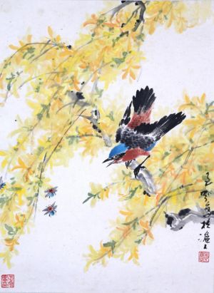 陈志宏的当代艺术作品《中国花鸟画3》