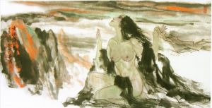 狄少英的当代艺术作品《女娲补天》