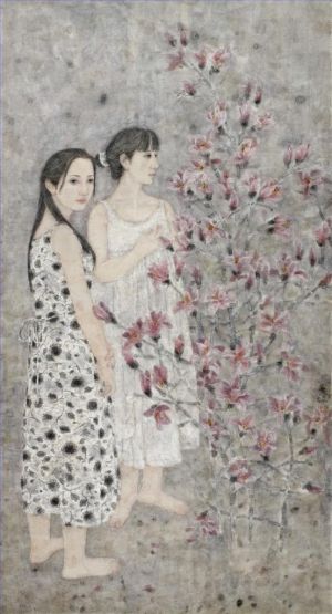 丁素玫的当代艺术作品《玉兰花盛开》