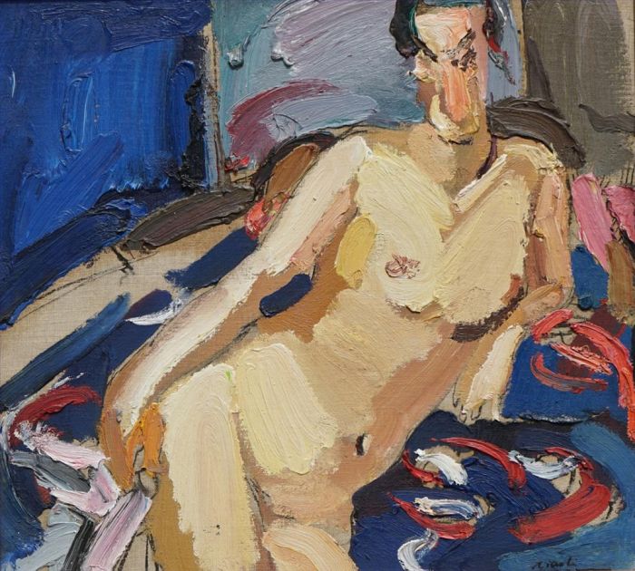 董晓丽 当代油画作品 -  《性感的女人》