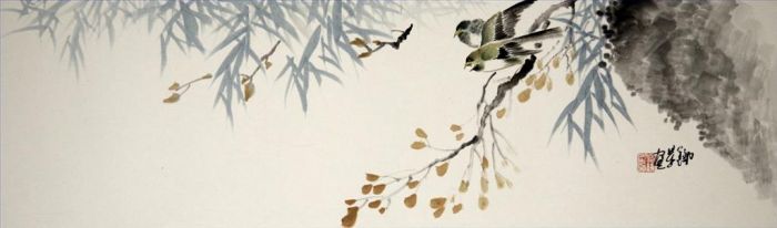 范铁星 当代书法国画作品 -  《中国花鸟画15》