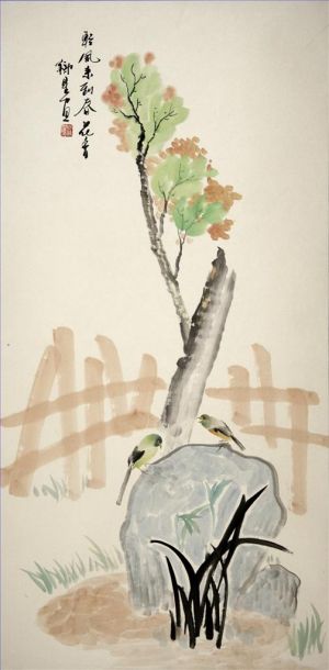 范铁星的当代艺术作品《中国花鸟画17》