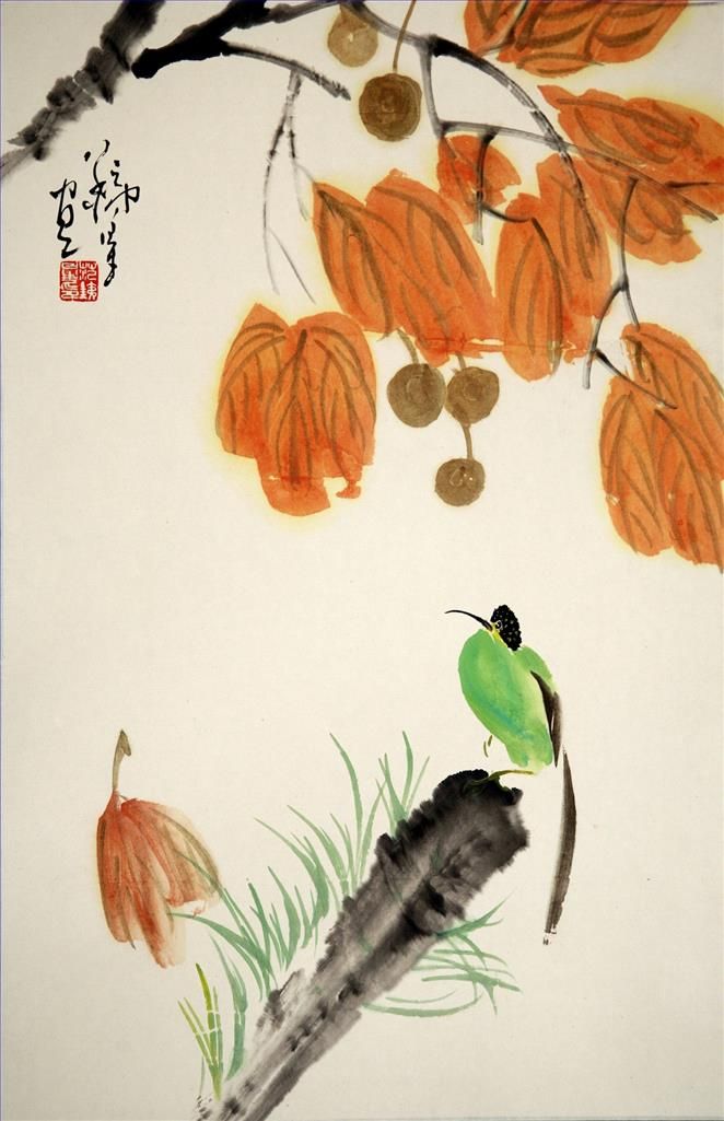 范铁星 当代书法国画作品 -  《中国花鸟画6》