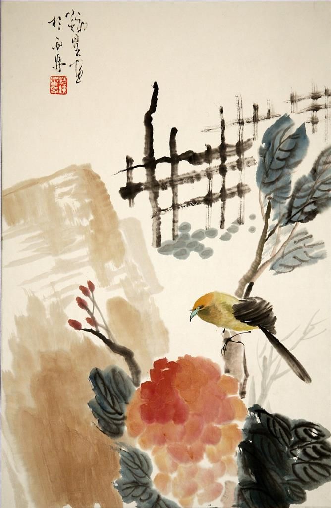 范铁星 当代书法国画作品 -  《中国花鸟画7》