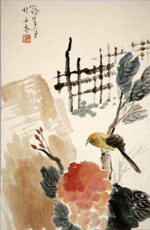 范铁星的当代艺术作品《中国花鸟画7》