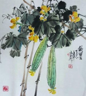 方彪的当代艺术作品《中国花鸟画2》